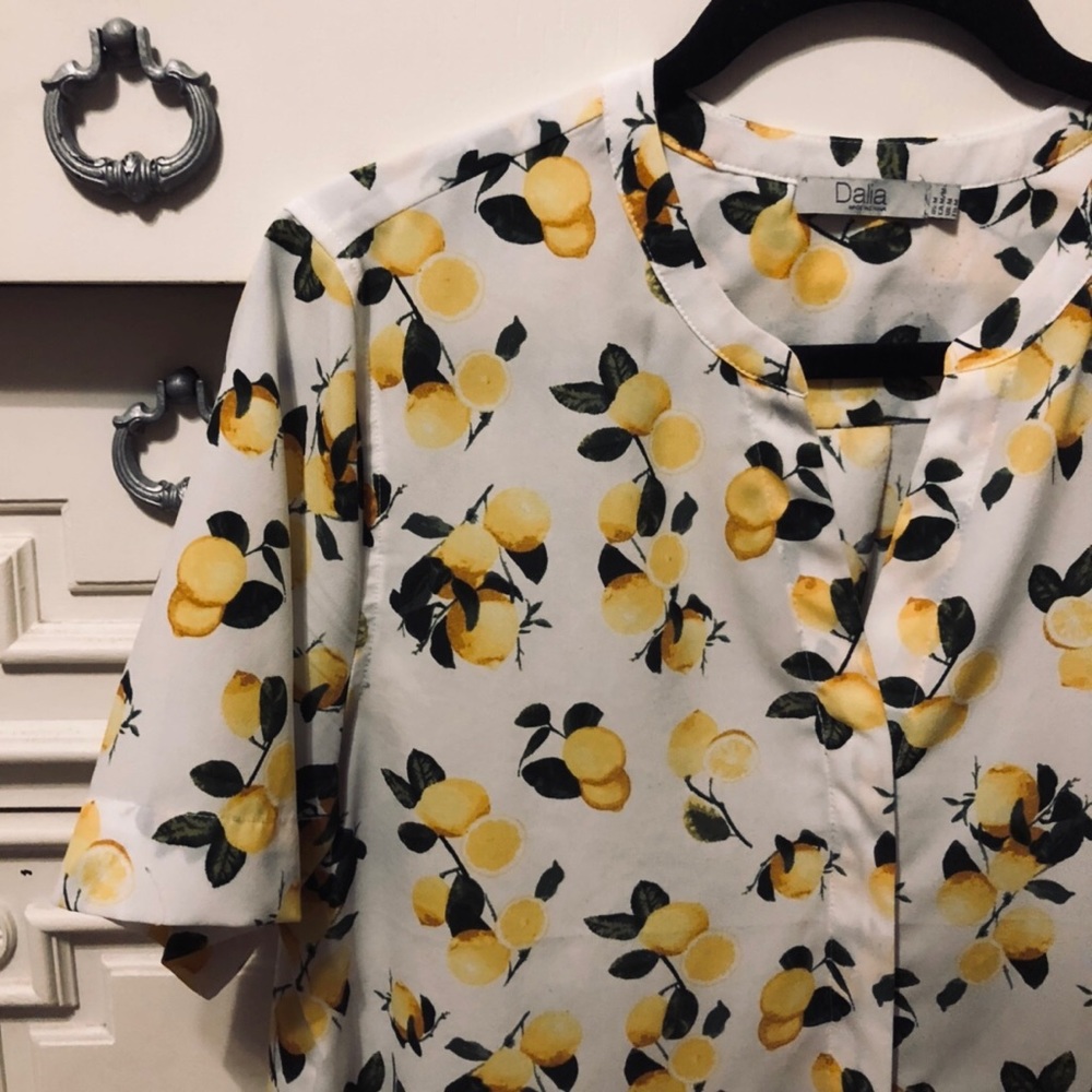 Lemon Print Blouse